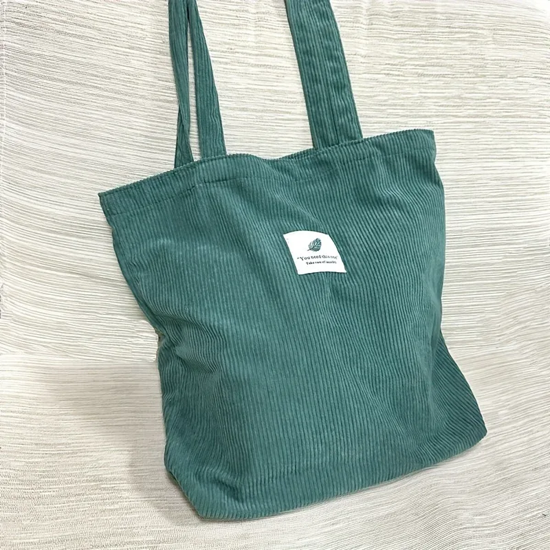 sac cabas en velours côtelé pour femme jiomay 2025 – sac fourre-tout élégant et durable, grande capacité, idéal pour un usage quotidien