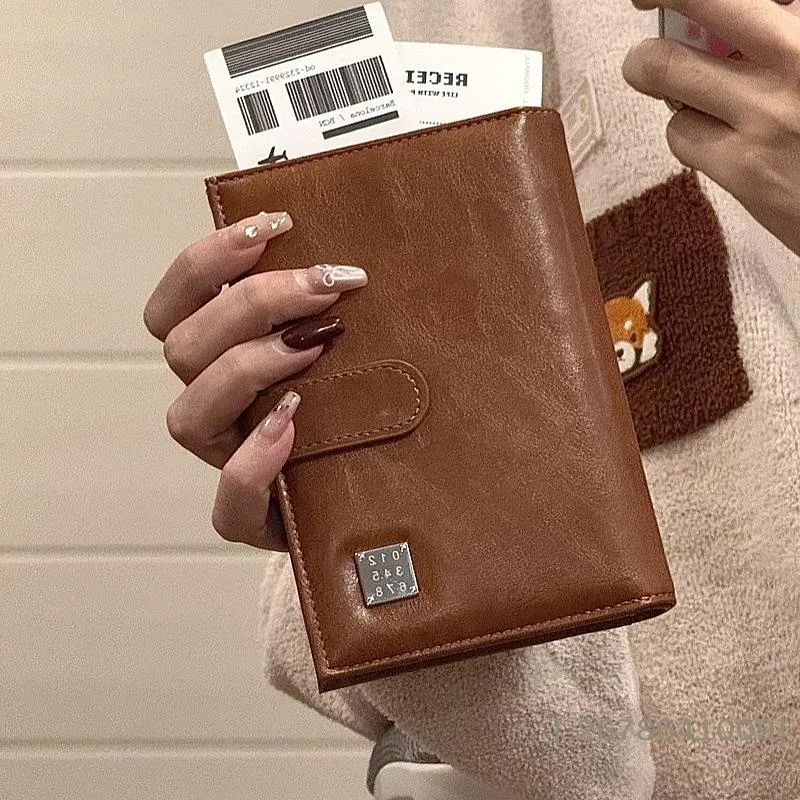 ⚑ portefeuille de voyage pour femme et homme, porte-cartes, blocage rfid, porte-cartes de crédit, porte-passeport, porte-billets d'avion, portefeuilles multifonctions