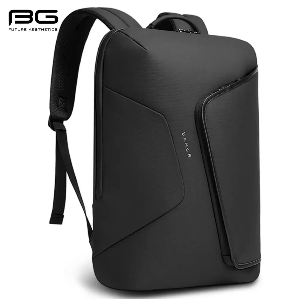 BANGE-Sac à dos d'affaires avec port USB externe, anti-éclaboussures, sac de voyage dans l'eau