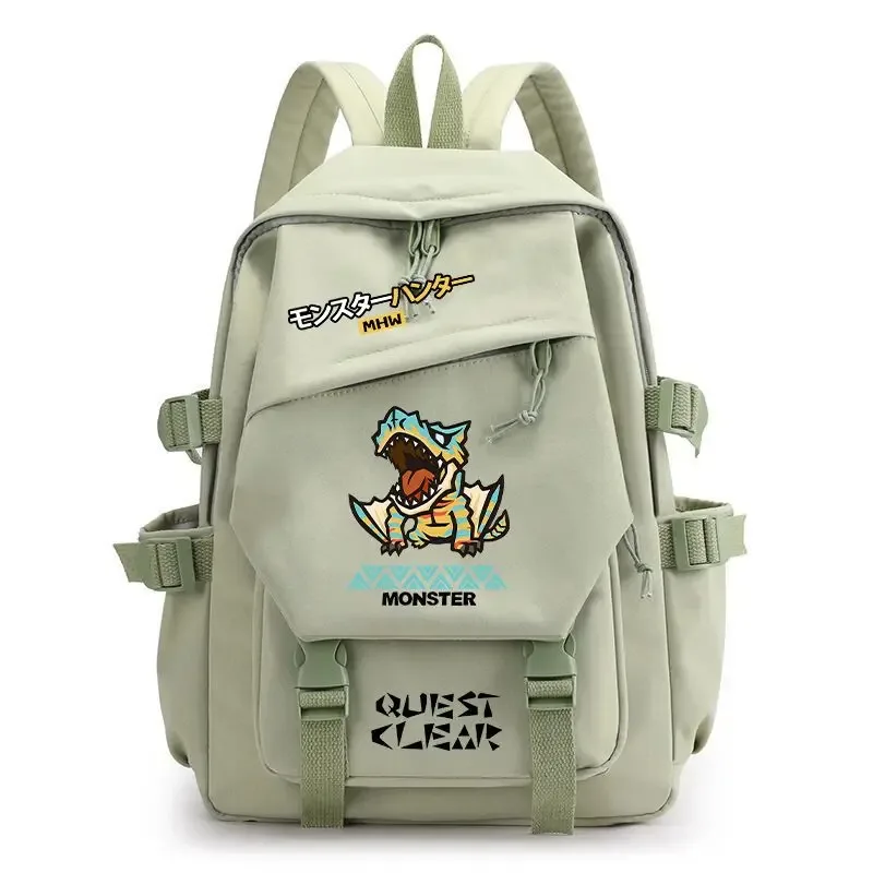 sac à dos monster hunter wilds felyne rathian, sac à dos à bandoulière, sac d'école pour étudiants, sac à dos tendance, sac de voyage