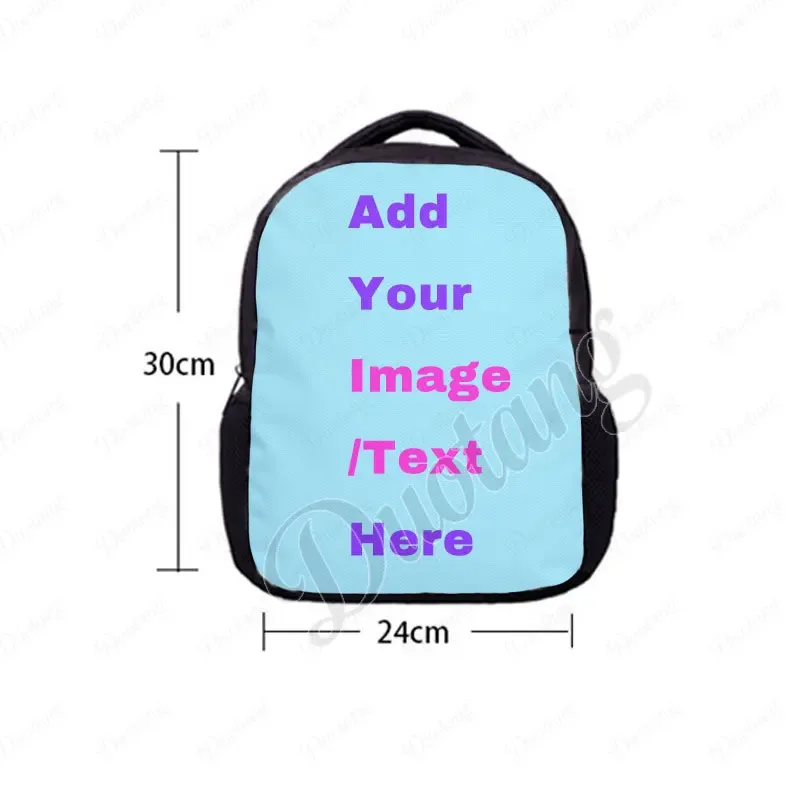 sac à dos scolaire personnalisé de 12 pouces pour adolescents, personnalisez votre photo, sac à langer pour enfants, sac à dos pour livres scolaires, sac cadeau