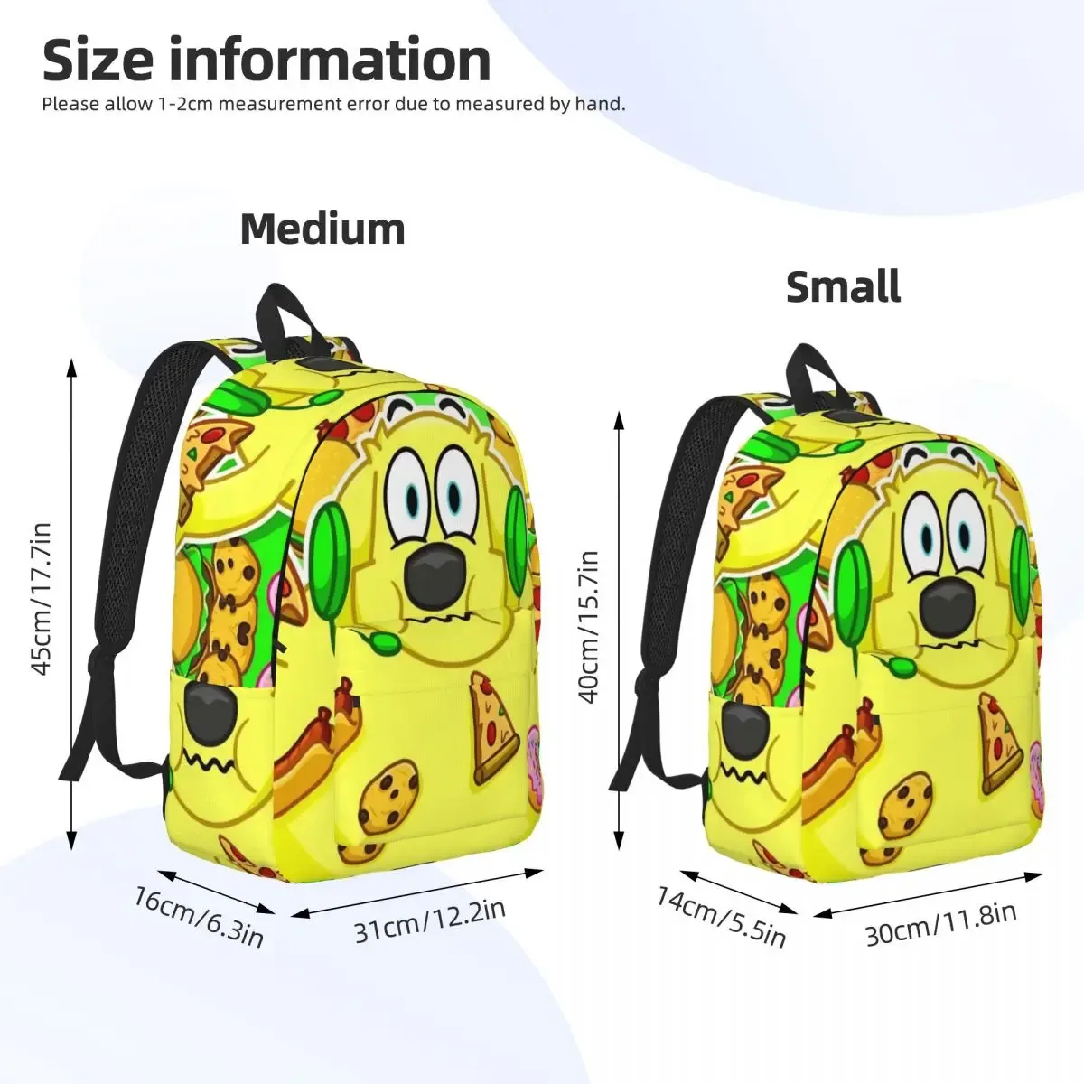 hamburger superdog tyler snowi foxs sac à dos primaire lycée étudiant dessin animé bookbag hommes femmes sac à dos randonnée