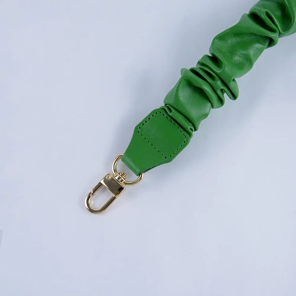 nouveau sac froissé en cuir bretelles plissées courtes longues plis poignées épaule sous les bras sangle remplacements sac à bandoulière accessoires
