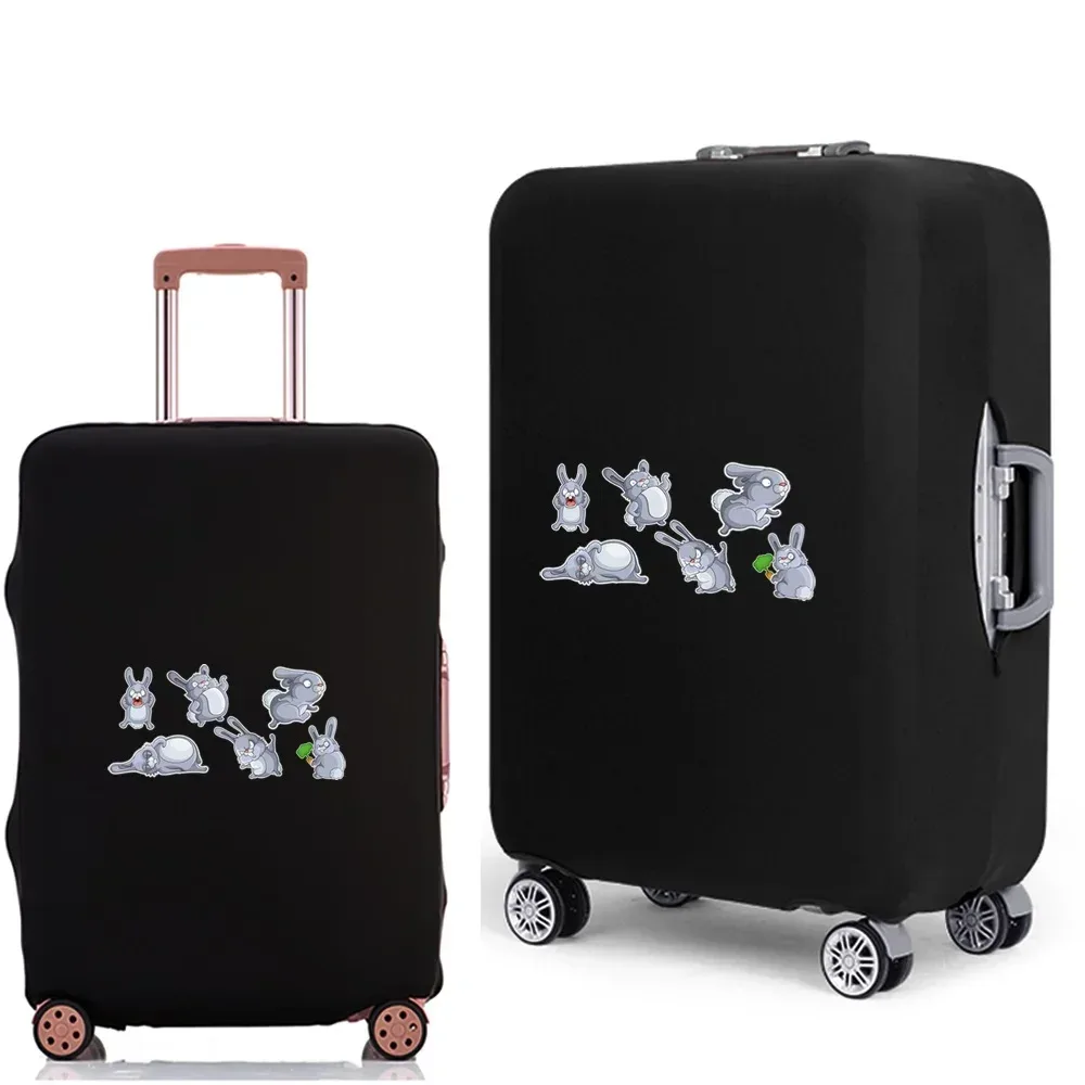 housse de protection pour bagages, étui anti-poussière élastique épais pour valises de voyage de 18 à 28 pouces, accessoires de voyage imprimés de dessins animés