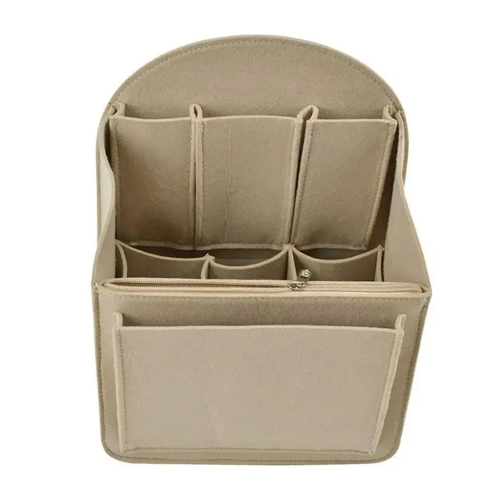 organisateur de sac à dos en feutre multi-poches, insert de sac, pochette zippée, pour ordinateur portable, voyage, université, couches, femmes, navetteuses