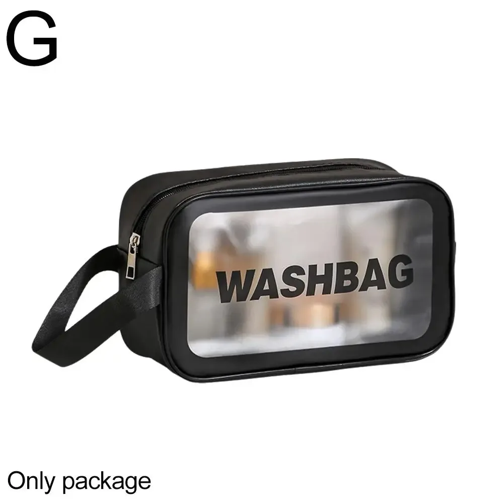 trousse de toilette de voyage portable femme, pochette de rangement maquillage transparente et imperméable, grande capacité, organisateur cosmétique, étui beauté femme