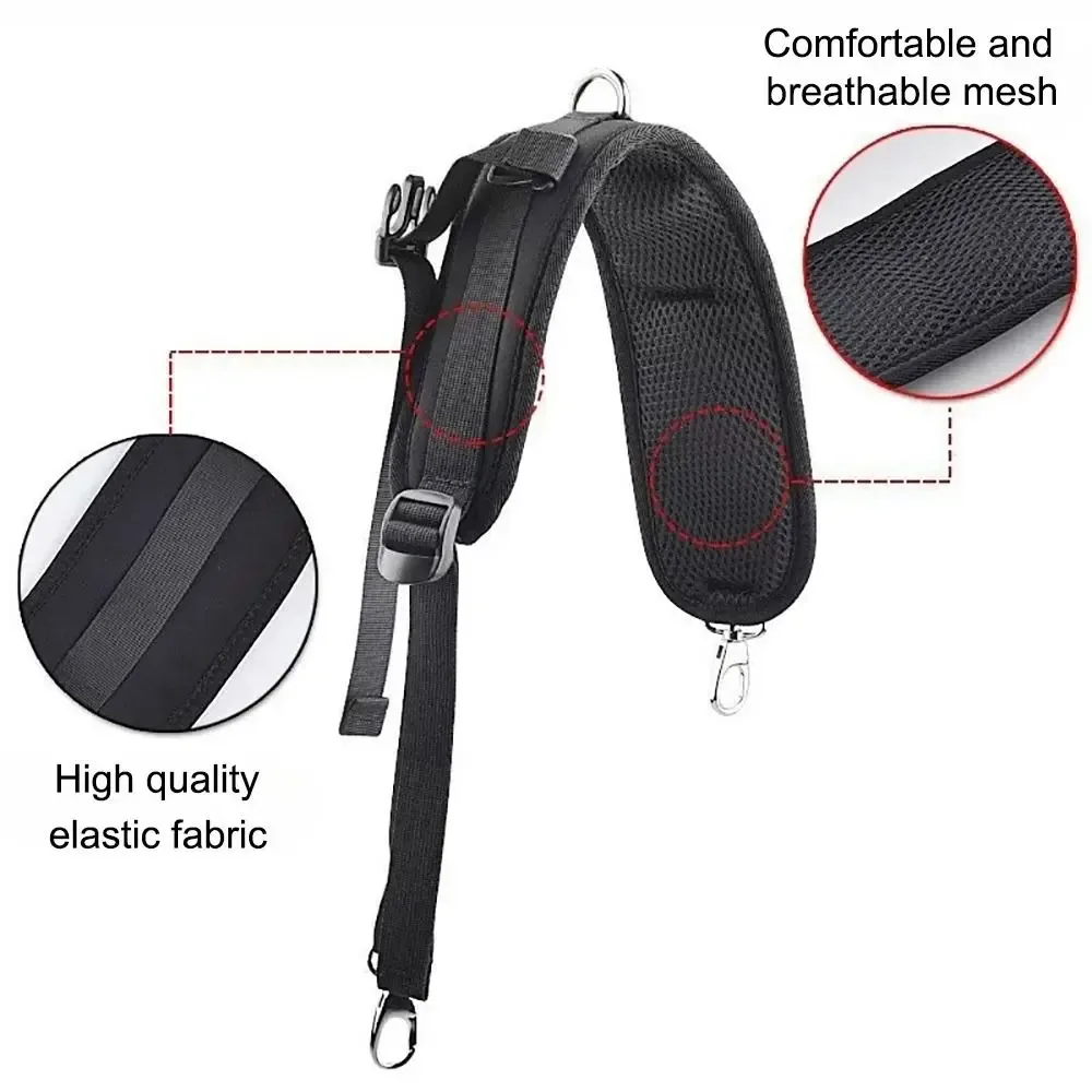 nouveau sangles de sac à dos noires tissu oxford absorption des chocs sangle de remplacement sacs bandoulière sports de plein air