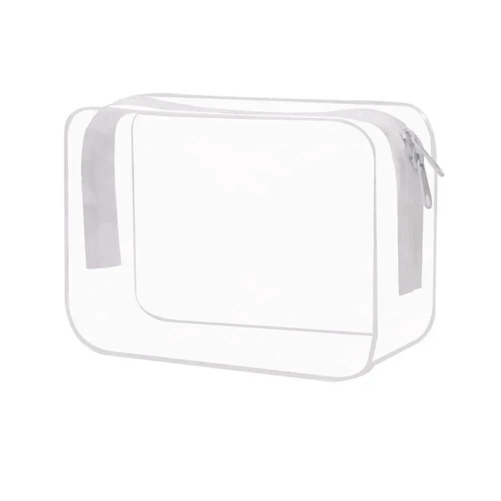 sac de maquillage transparent de grande capacité, portable, imperméable en pvc, sac de rangement pour articles de toilette de voyage, sac doux inodore pour un transport facile