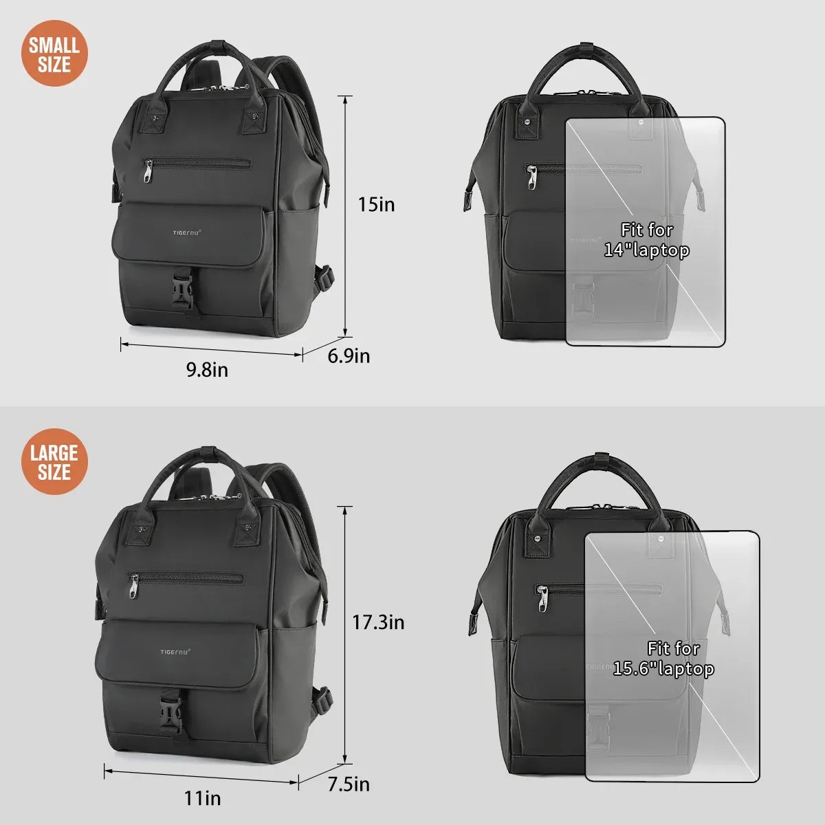 tigernu femmes sacs à dos 14 15 pouces sacs à dos d'ordinateur portable pour femmes léger femme sac de voyage décontracté filles école sac à dos sac à dos