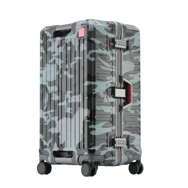 valise à poignée large valise de voyage hommes 20 24 26 bagage à main femmes pc cadre en aluminium boîtier de chariot