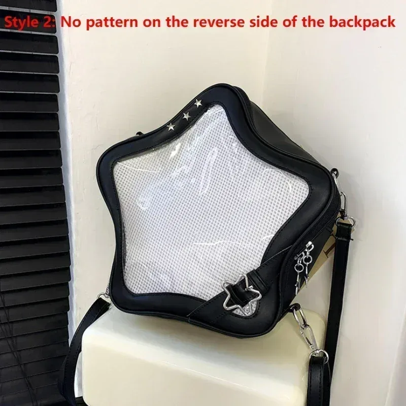 sac à dos étoile jaune en cuir pu, sac à bandoulière mignon pour adolescente kawaii, cartable pour femmes, sac à dos y2k épicé pour fille, sac à dos de voyage