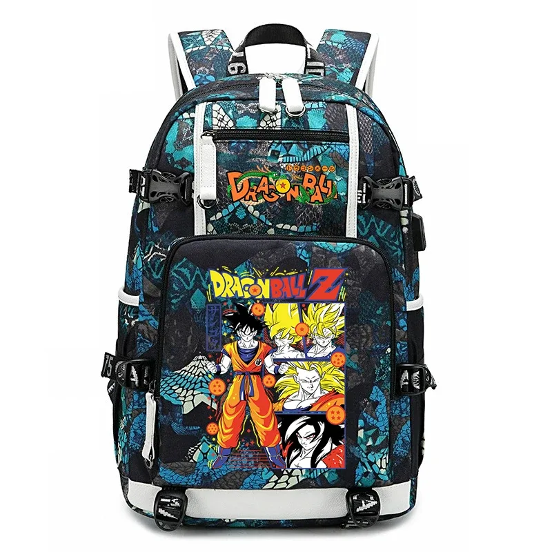 sac à dos pour étudiants avec imprimé dragon ball z, grande capacité, sac à dos décontracté pour enfants, adolescents, garçons et filles, pour l'école et les voyages
