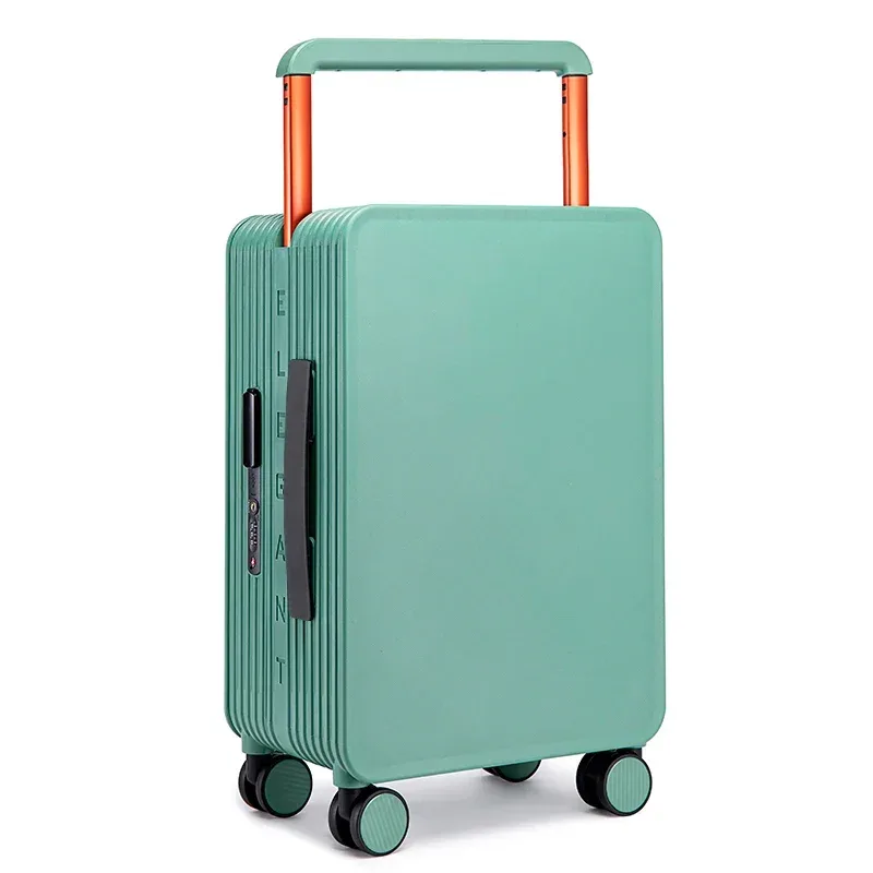 tsa blolock-valise à roulettes avec poignée large, bagage à main de luxe, cabine, barre nervurée, haute qualité, 20 en effet