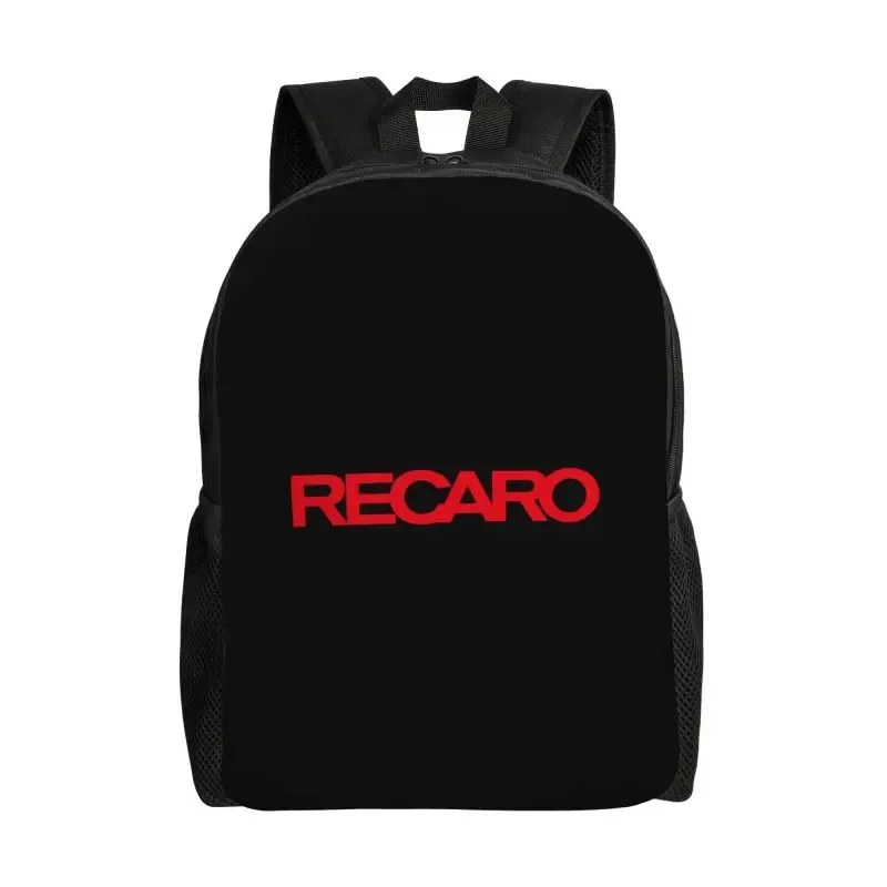 sac à dos pour ordinateur portable avec logo recaros personnalisé, pour femmes et hommes, sac à dos d'école léger, décontracté, pour le travail, les voyages, le sport