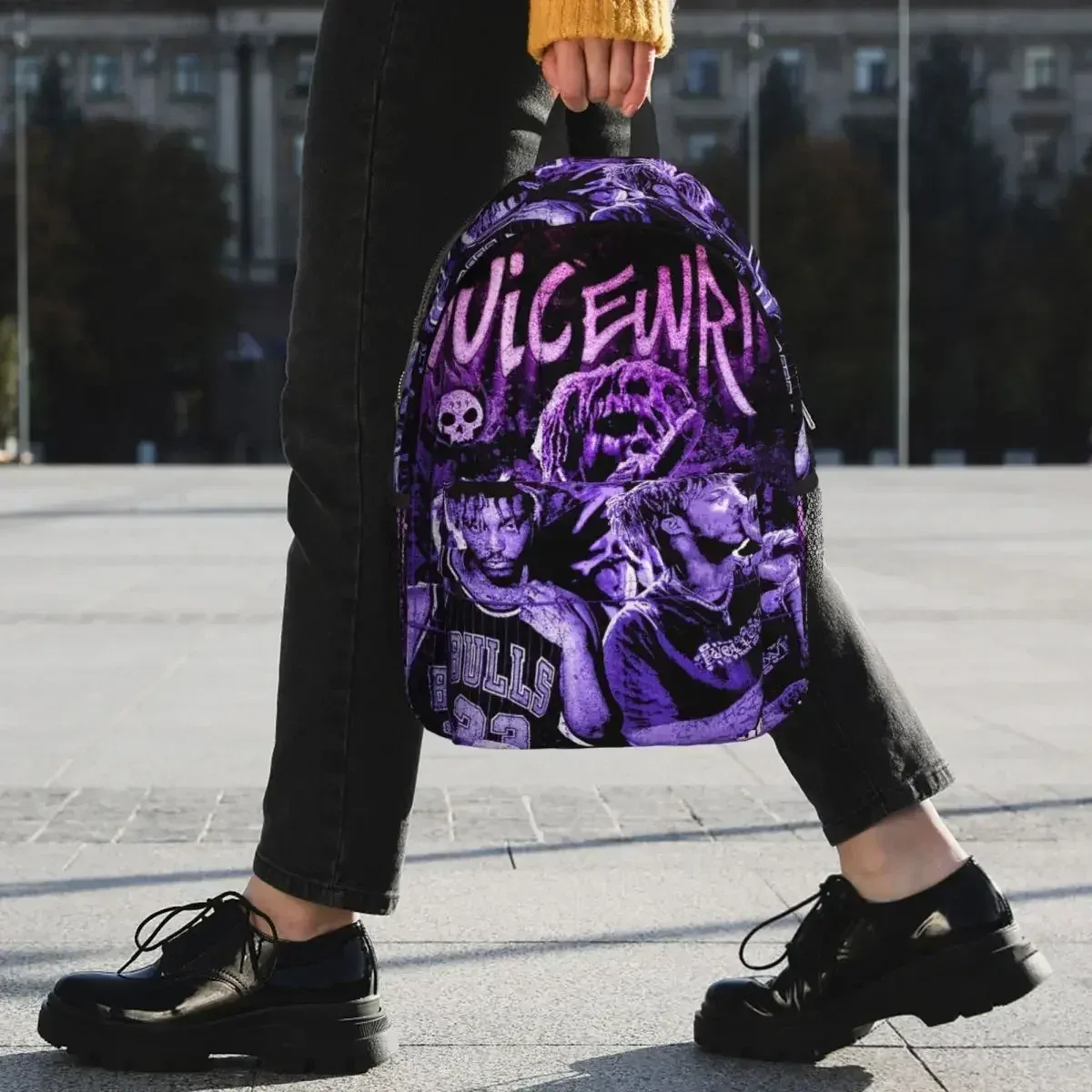 juice wrld – sac à dos pour étudiants, garçons et filles, sac d'école pour enfants, sacs à bandoulière pour ordinateur portable pour hommes et femmes