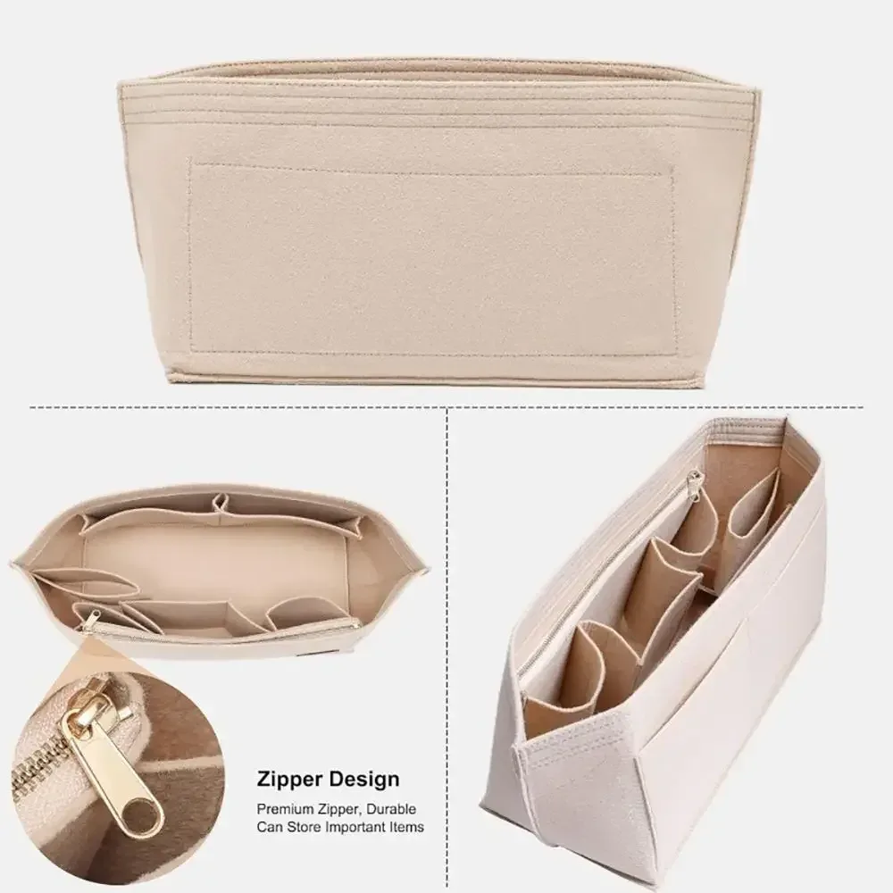 sac à main en feutre de haute qualité, sac de rangement, support de sac interne, organization, doublure de sac portable pour lv neverfull