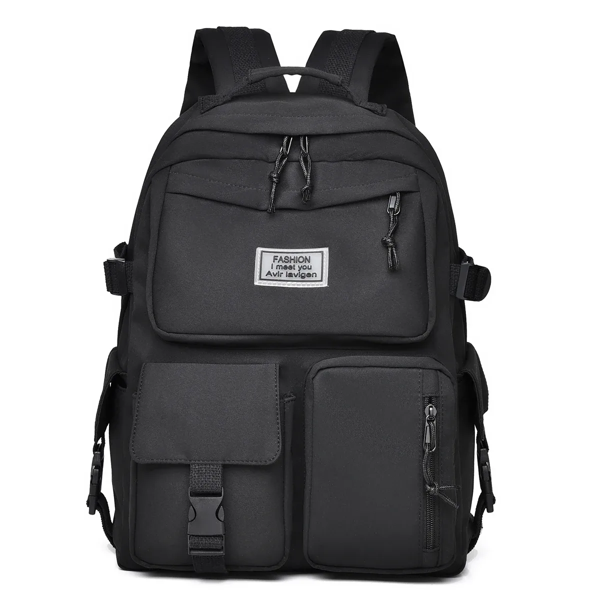 sac à dos unisexe multi-poches, sac à dos de style neutre simple et décontracté de grande capacité en matériau oxford, sac à dos pour ordinateur, offre spéciale