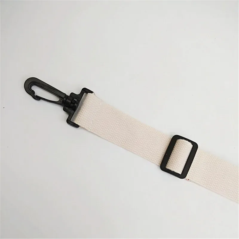 sangle de sac en toile de coton de couleur pure, 3.8cm, sangle de sac, ceinture, crochet en plastique noir réglable, fermoir, accessoires de sac à bandoulière, bricolage