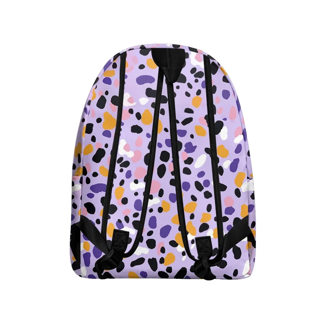 sac à dos imprimé léopard dégradé, sacs à crayons, bretelles réglables, sac d'école léger et durable, sac à dos de voyage, ensembles pour adolescents
