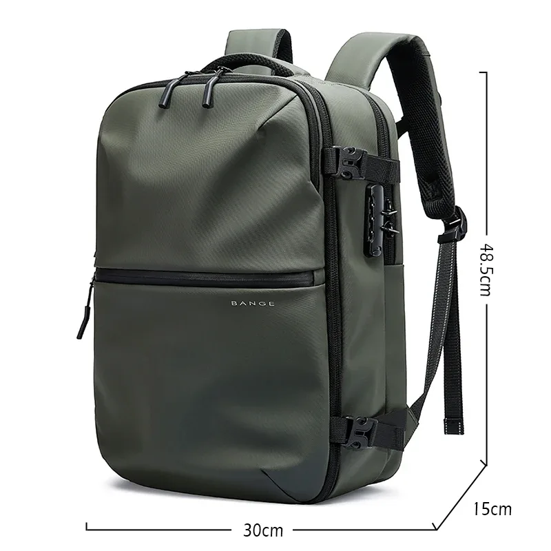 bange anti-vol hommes voyage sac à dos compression sous vide 15.6 pouces sac à dos pour ordinateur portable pour affaires sac d'école pack randonnée sacs à dos