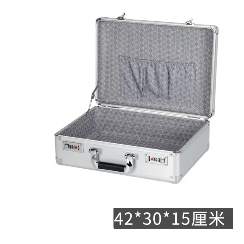 mallette rigide d'affaires avec serrure-boîte de sécurité de bureau coffre-fort pour documents pour fichiers, certificats, espèces, valise portable