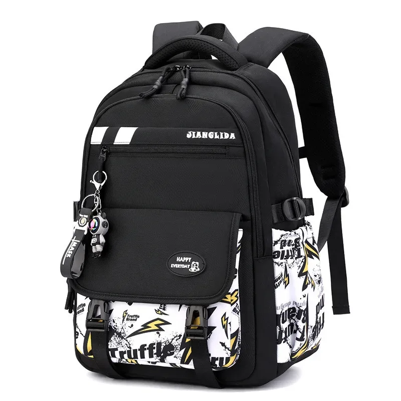 sac à dos pour adolescents avec pendentif, motif camouflage graffiti, sac à bandoulière pour garçons, sac d'école imperméable, sacs à dos de sport et de voyage