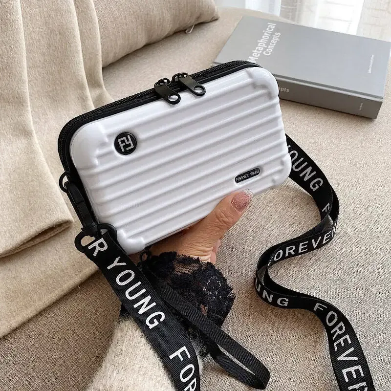 nouvelle mini valise, trousse de maquillage portable pour femme, trousse de maquillage grande capacité, trousse de maquillage imperméable à bandoulière pour extérieur