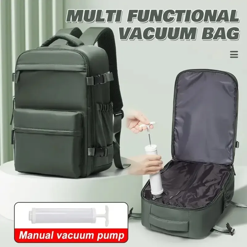 sac à dos de voyage décontracté buylor pour hommes et femmes, résistant à l'eau, adapté aux ordinateurs portables de 16 pouces, compressé sous vide, pour les voyages d'affaires