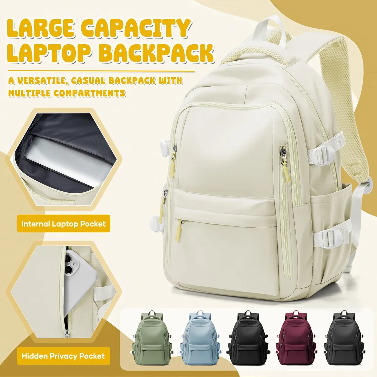 Sac à dos scolaire pour fille garçon haute capacité étanche adolescents collège sac à dos sac à dos hommes femmes voyage sac à dos ordinateur portable Kawaii sac