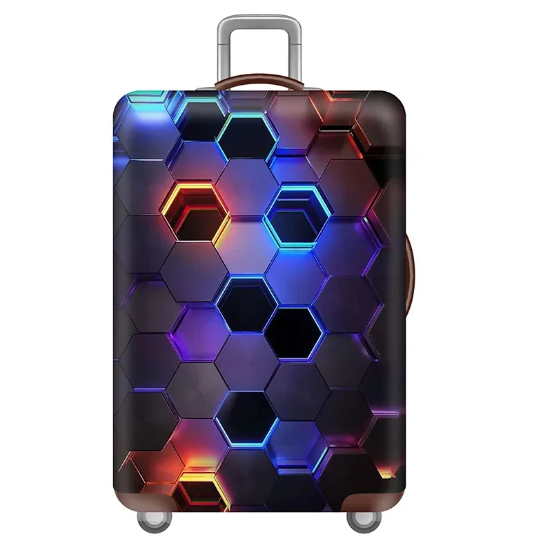housse de protection pour bagages en tissu élastique épais, accessoires de voyage adaptés à la housse de chariot de 18 à 32 pouces