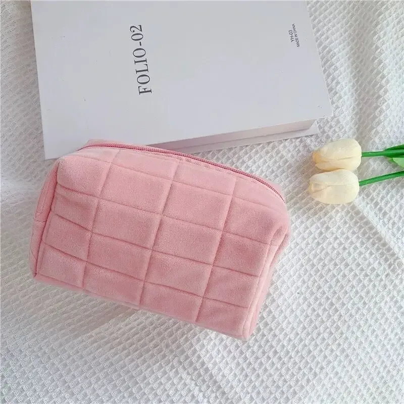 sac à cosmétiques à motif de fleurs douces, emballage de maquillage portable, présentoir, organisateur de rangement, grande capacité, pochette de lavage de voyage pour femmes