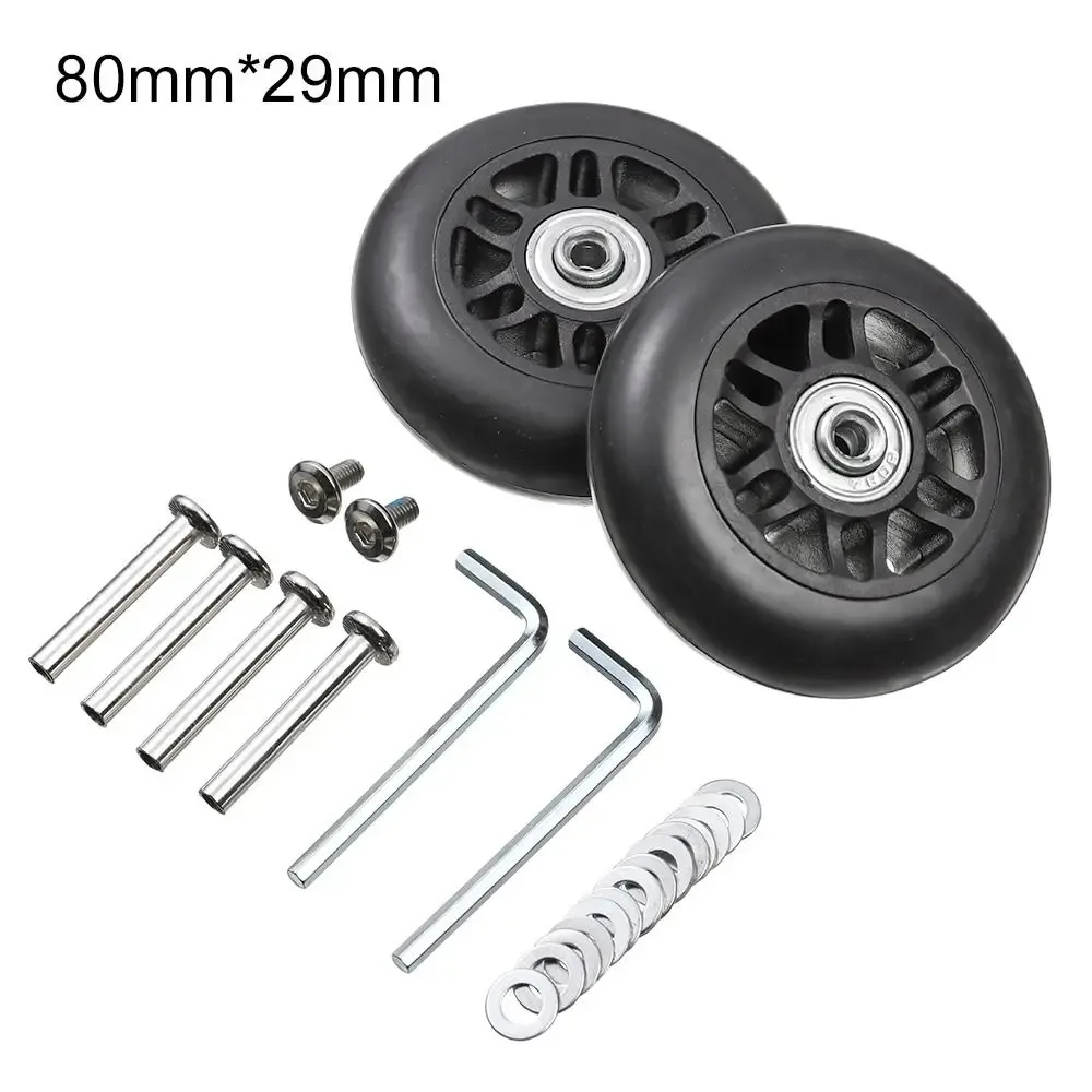 kit de réparation de roulettes de valise avec axe et roue directionnelle pour bagages, avec vis de fixation