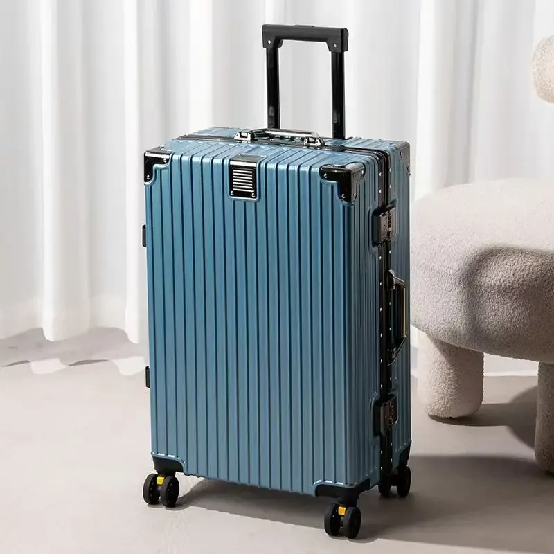 valise antichoc et résistante aux chutes de 20 à 30 pouces, grande capacité, bagage de voyage, cadre en aluminium, serrure à code, valise à roulettes pour étudiants