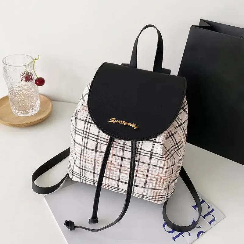 sac à dos de style coréen pour femmes, sac d'école en cuir, grand sac à bandoulière pour adolescents et étudiants
