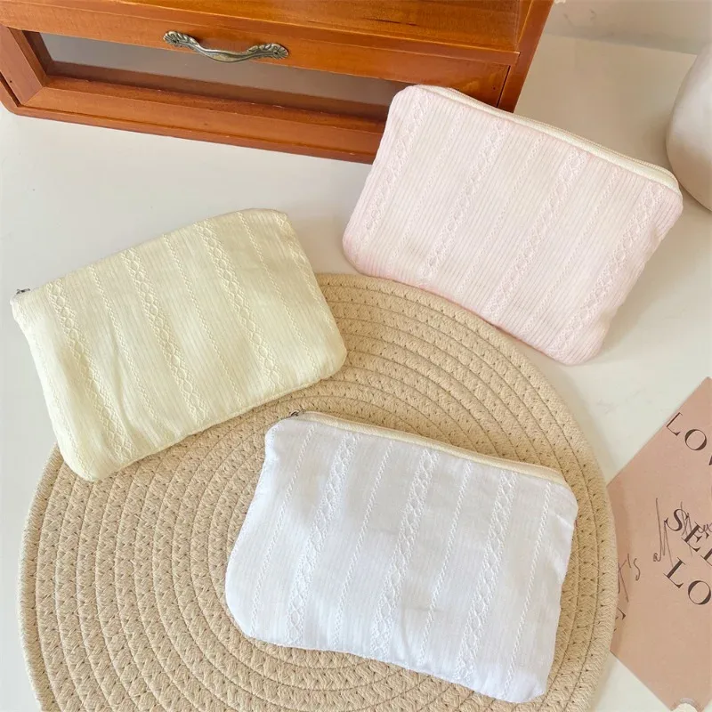 petit sac de maquillage cosmétique, mini sacs de rangement de serviettes hygiéniques rayées pour femmes, étui de maquillage pour rouge à lèvres, sac à main, pochette pour pièces de monnaie