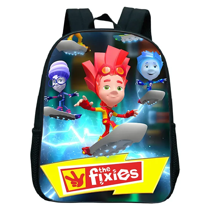 sac à dos pour enfants de la série télévisée the fixies, sac à dos pour la maternelle, pour garçons et filles, sac à dos de dessin animé the fixies, mochila