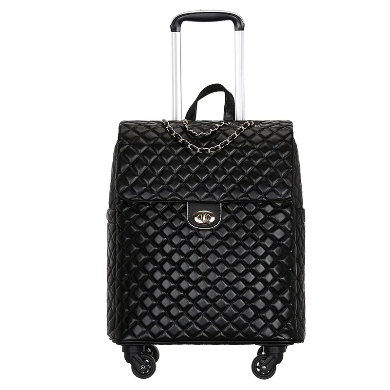 valise à roulettes avec roues silencieuses universelles, sac à bagages à roulettes, sacs de voyage légers, bagages à main à la mode, 20 po