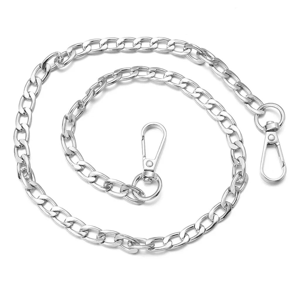 chaîne de remplacement en aluminium pour sacs, 20/40/80/120cm, bandoulière pour femmes, chaîne de remplacement pour sacs à bandoulière, accessoires pour sacs