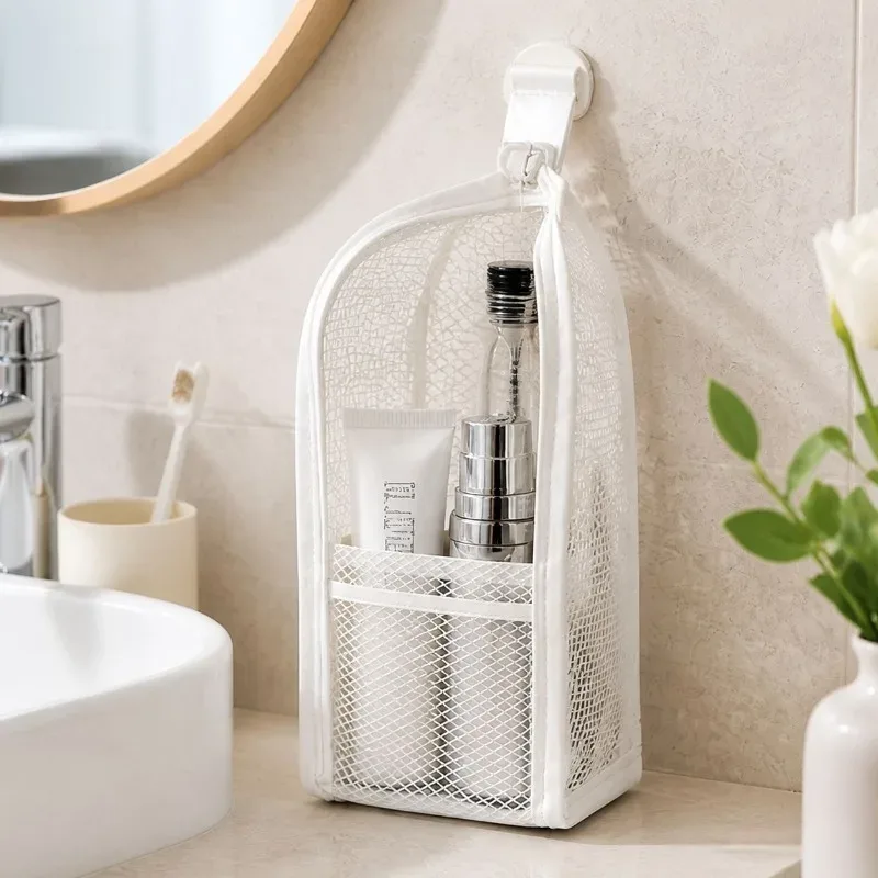 sac à cosmétiques en maille eva pour femmes, sac de rangement de voyage, organisateur de maquillage, pochette de maquillage portable, petite et grande trousse de toilette, étui de beauté