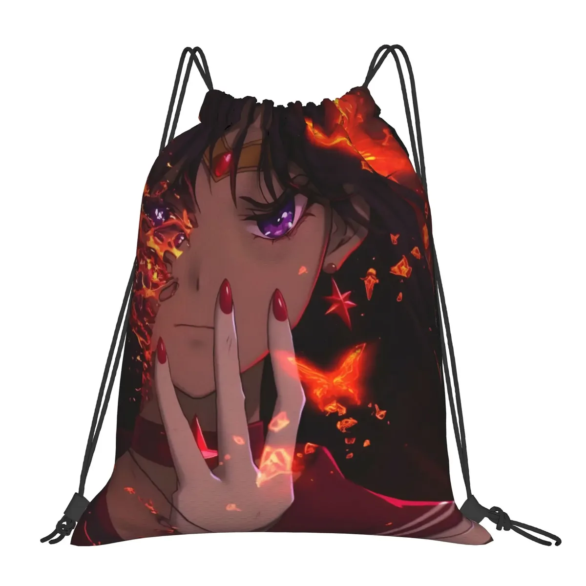 sacs à cordon girl & luna sailor moon, sac à dos de rangement pour salle de sport, sac à chaussures d'école, 1 pièce