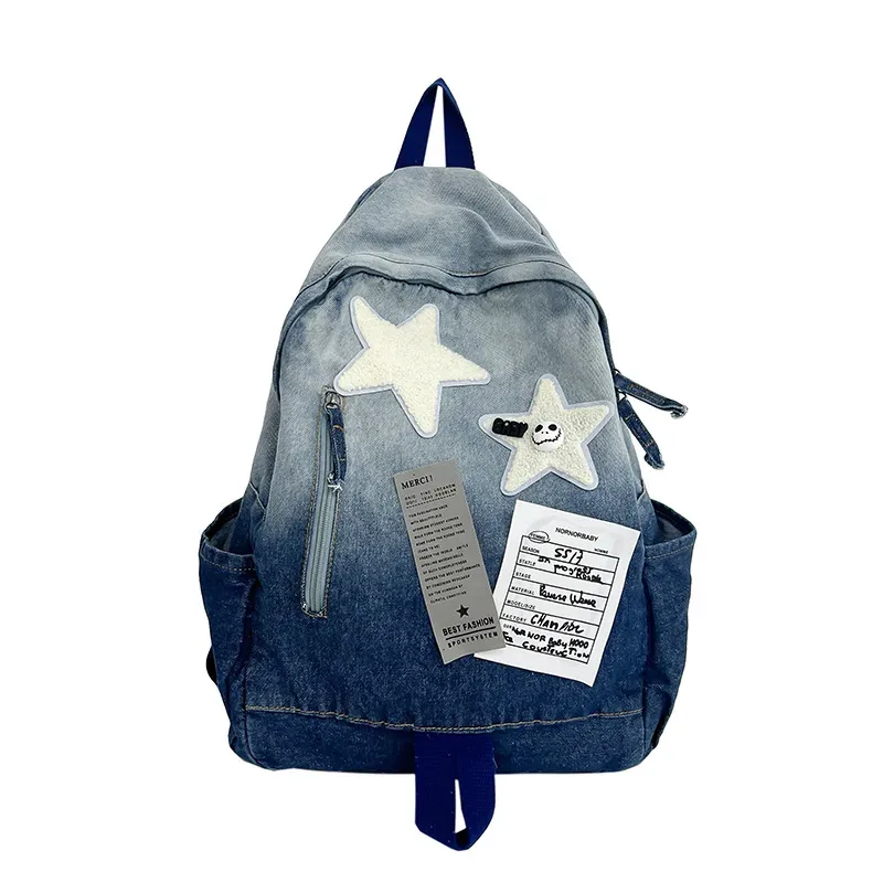 sac à dos étoile de cowboy dégradé pour collégiens, voyage partout, grande capacité