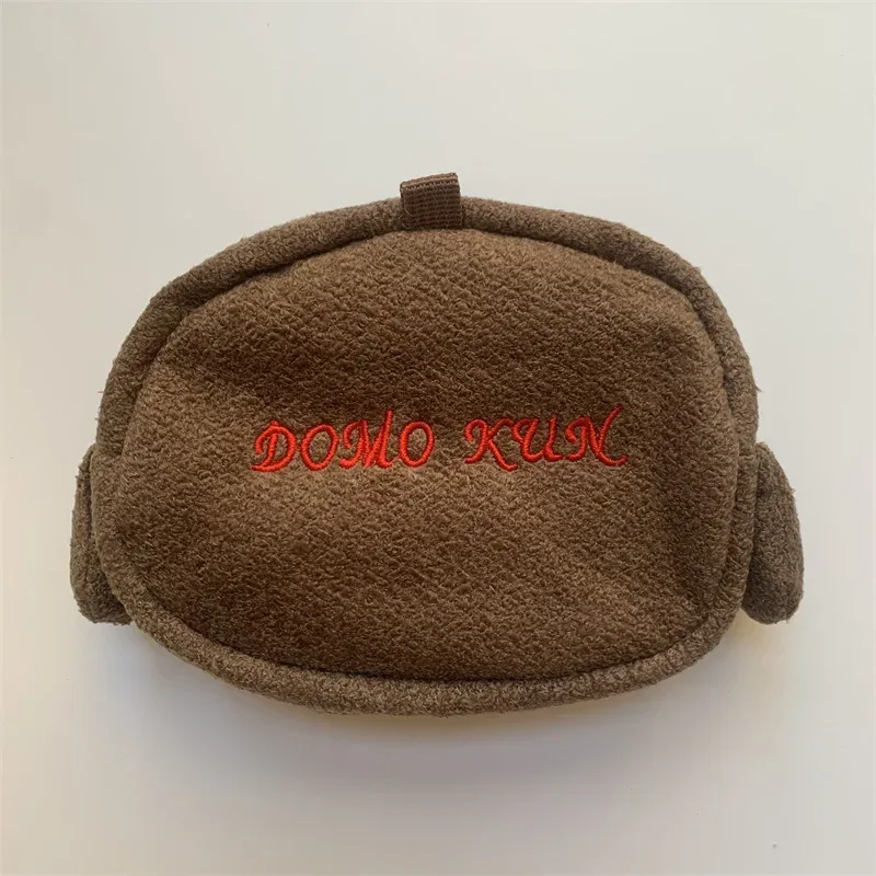 domo kun – sac de rangement multiple en peluche, pochette de rangement de maquillage, porte-monnaie mignon kawaii, portefeuille, sacs à cosmétiques, trousse de maquillage de beauté