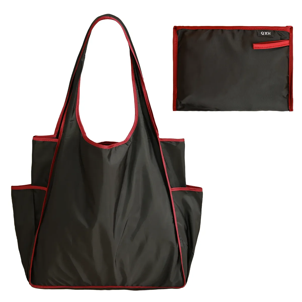 sac de courses portable écologique, sac de rangement de grande capacité, sac à bandoulière étanche, sac de courses pliable pour la plage