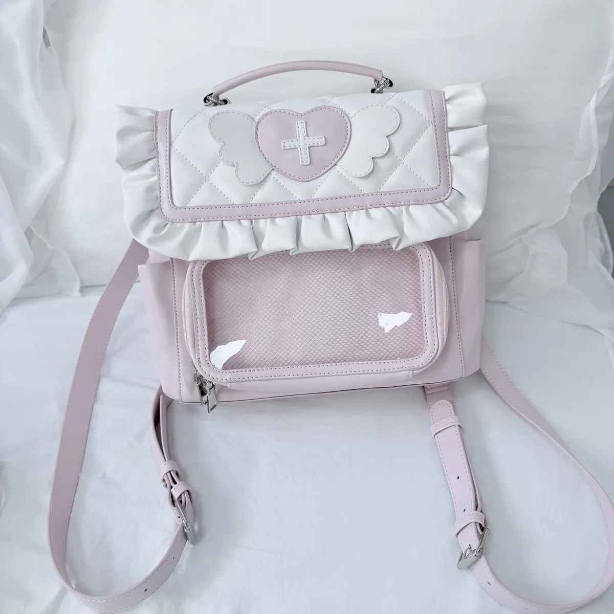 transparent ita mochilas mujer original carré mochila hit couleur design sac multi-fonction sac à dos doux cool sacs pour femme