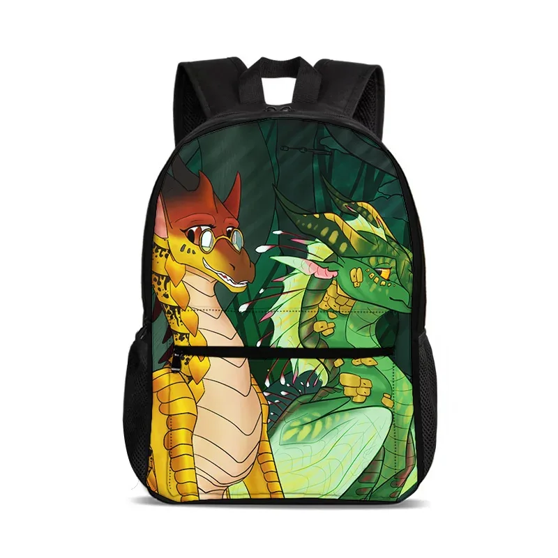 sac à dos pour ordinateur portable wings of fire, grande capacité, imprimé dessin animé, pour garçons et filles de l'école primaire, style polyvalent et tendance