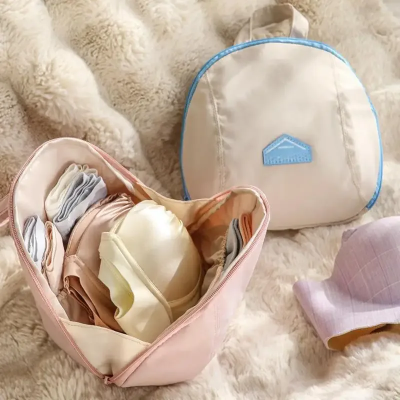 sac de rangement pour sous-vêtements en peau de pêche, doux au toucher et de grande capacité, parfait pour les voyages, les escapades de week-end et l'utilisation quotidienne.