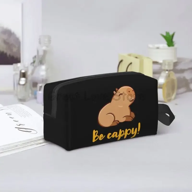 mignon capybara be cappy voyage sac cosmétique grande capacité pochette de maquillage étanche accessoires de toilette organisateur pour femmes filles