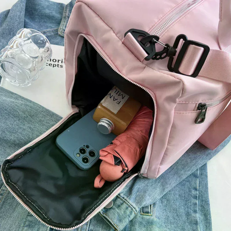 sac de yoga de gymnastique, sac de voyage multifonctionnel étanche de grande capacité pour femmes