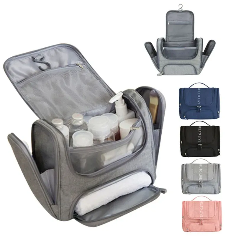 sac à cosmétiques suspendu étanche pour hommes, organisateur de voyage, trousse de maquillage pour femmes, tro
