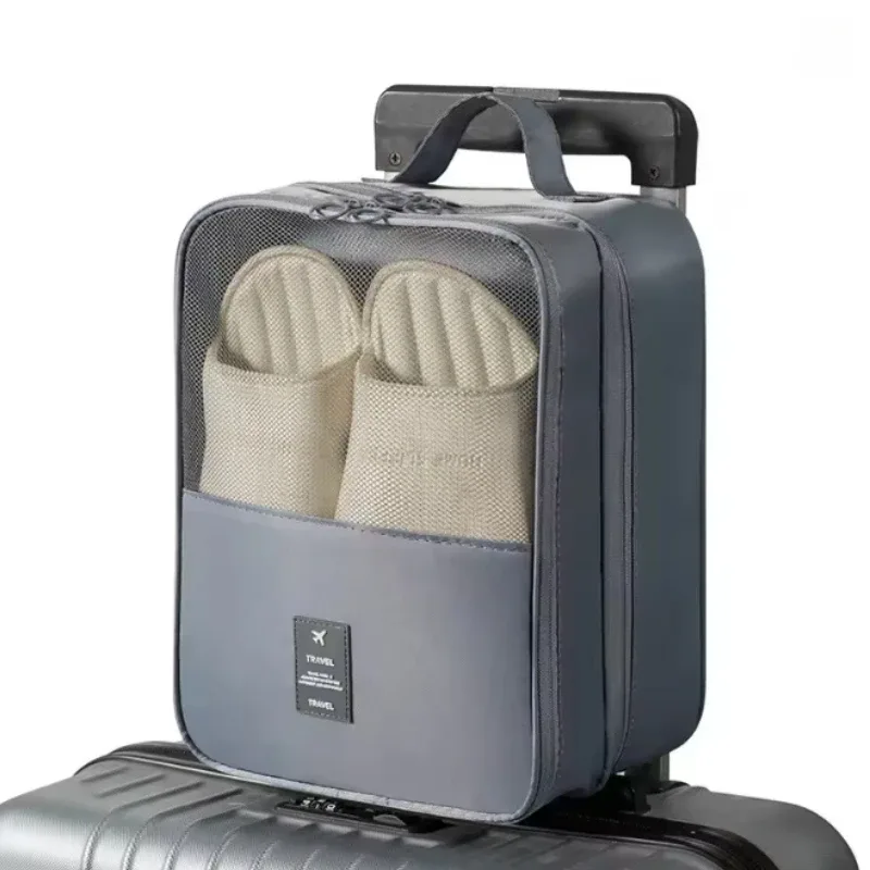 sac de rangement pour chaussures de voyage, sac de rangement en maille respirante diagonale lavée, pour plusieurs paires de chaussures, boîte à chaussures portable pour les voyages d'affaires